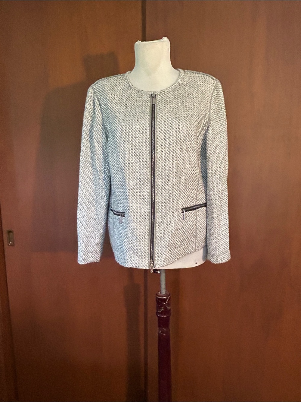 Lafayette 148 New York Gray/Silver Blazer